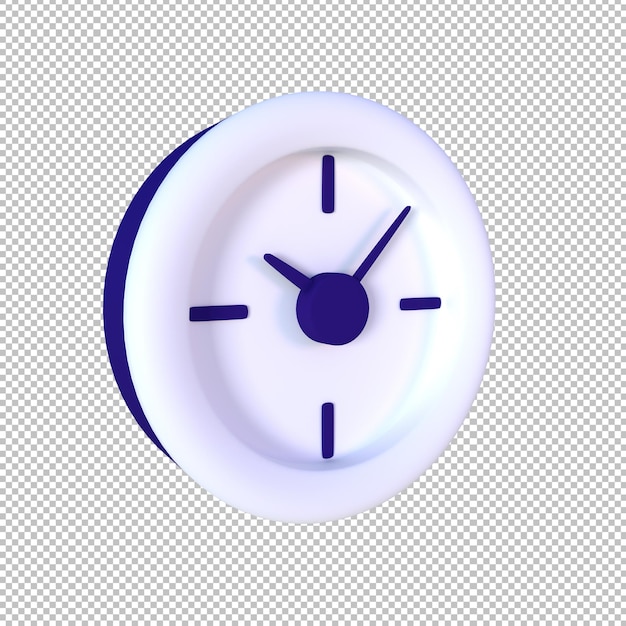 PSD Объектные часы 3d-иллюстрации