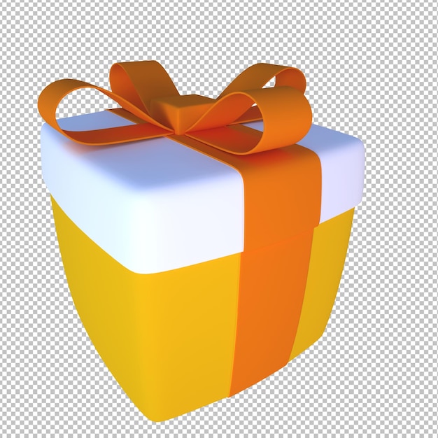 PSD 3d illustration object gift box