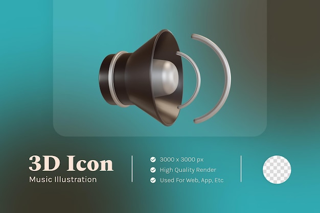 3d illustration object icon volume