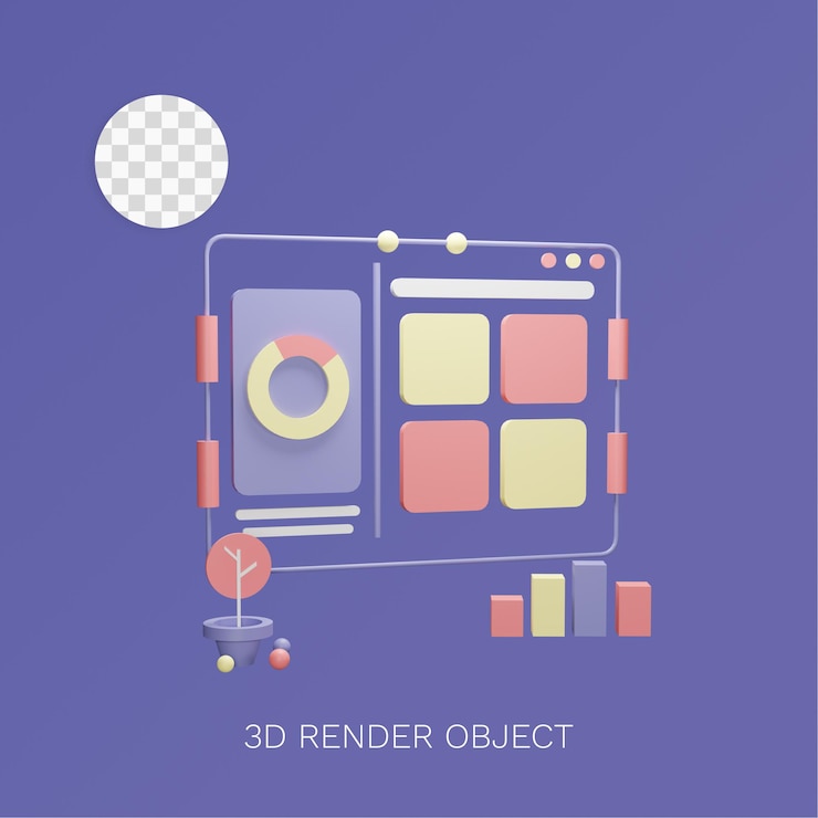 PSD 3d 그림 개체 통계 웹, 앱, 정보 그래픽 등에 사용할 수 있습니다.