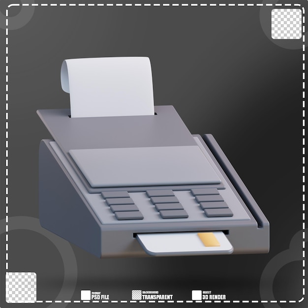 PSD atm 機 2 の 3 d イラストレーション