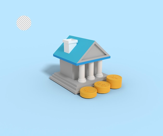 3d illustration of banking finance