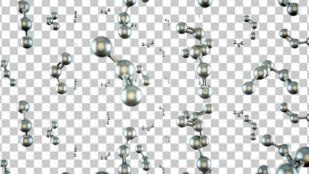 오존 분자 모델의 3d 그림입니다.