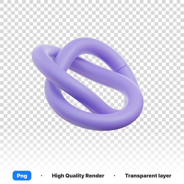 3d illustration of physical chemical atom structure of 3d model in transparent background