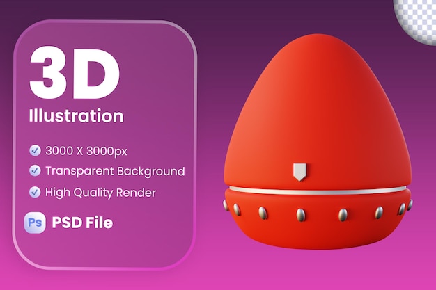 Pomodoro 타이머의 3d 일러스트