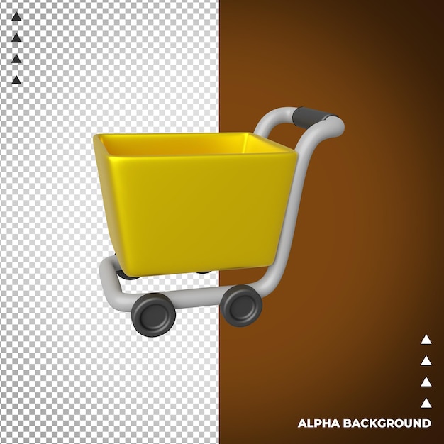 3d illustration of Shopping cart