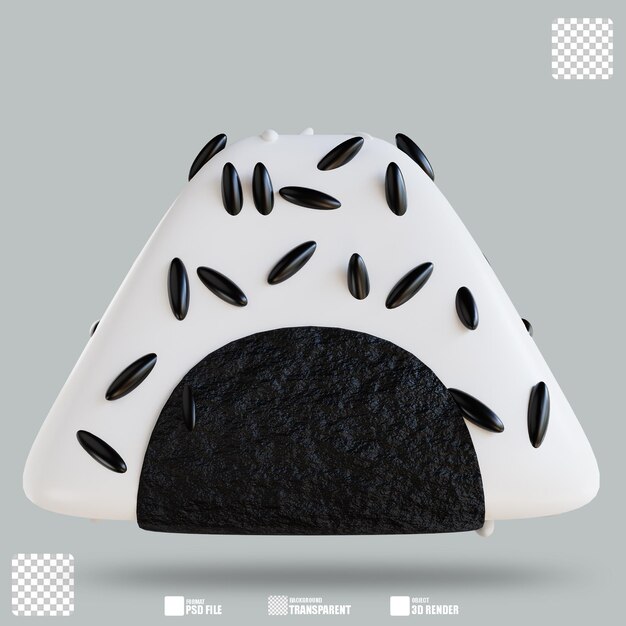 3D 일러스트 오니기리