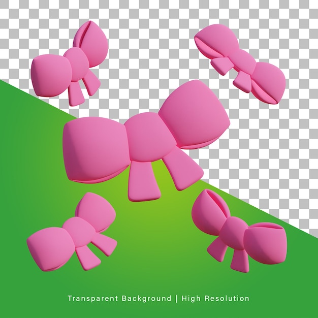 PSD 3d illustration of party ribbon