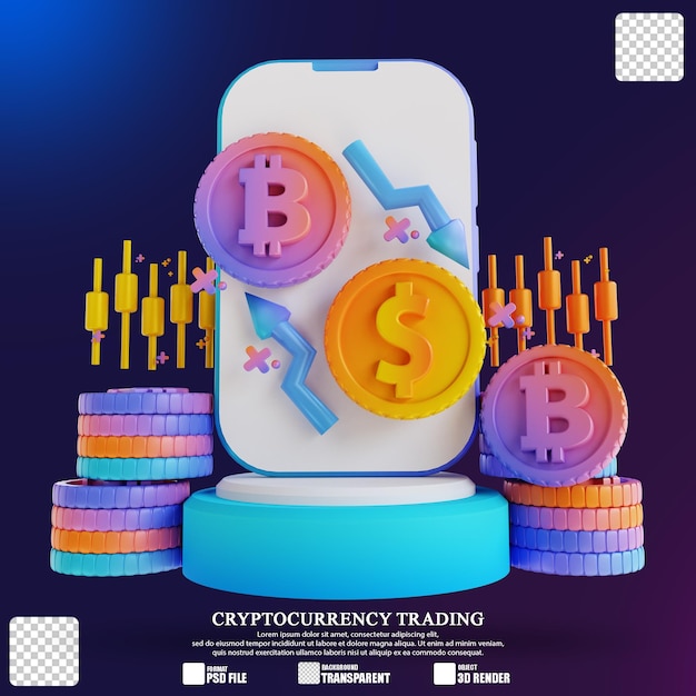 3d 그림 연단 Bitcoin Exchange