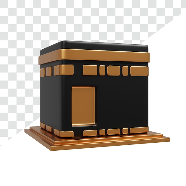 PSD 3d illustration of ramadan mecca