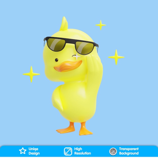 3D иллюстрация Render ANIMALZ, PSD с прозрачным фоном