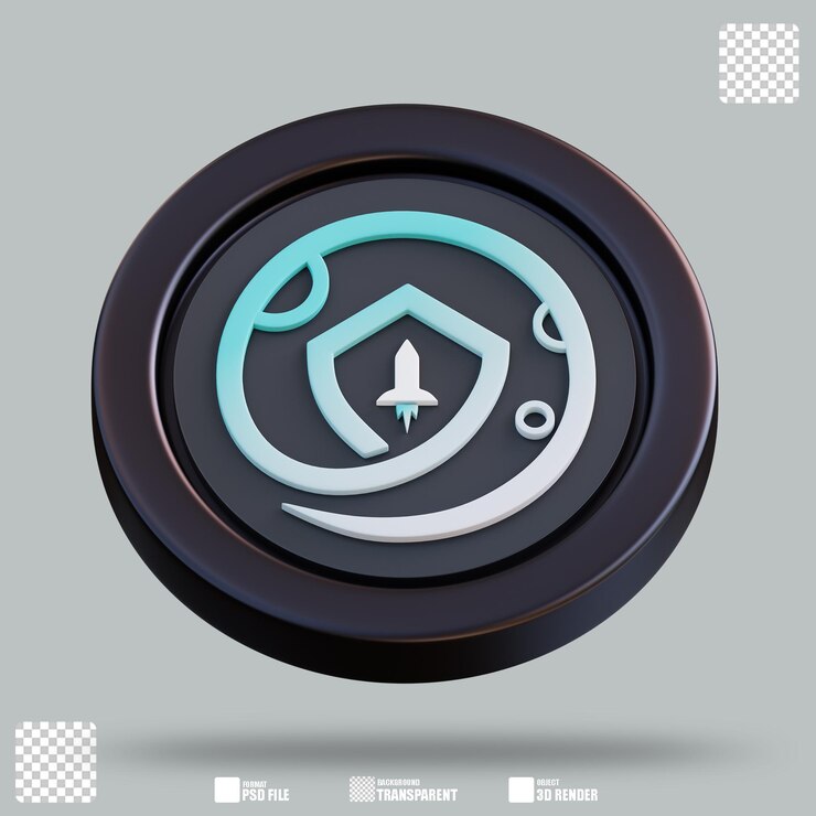 PSD 3d illustration safemoon 2