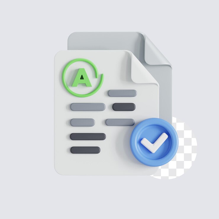 PSD 3dイラスト 卒業試験結果