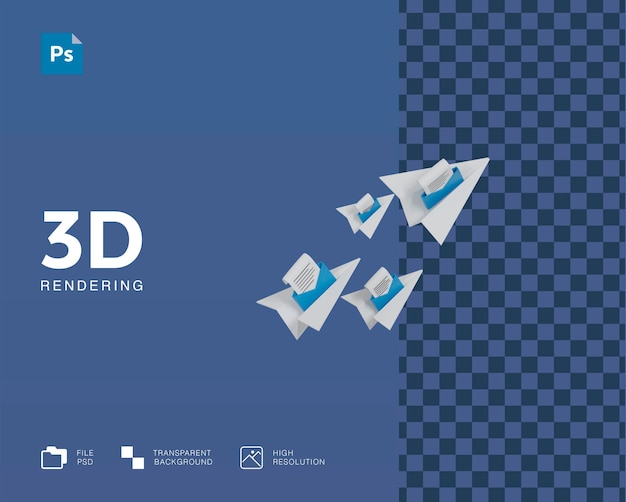 3d иллюстрации отправить сообщение