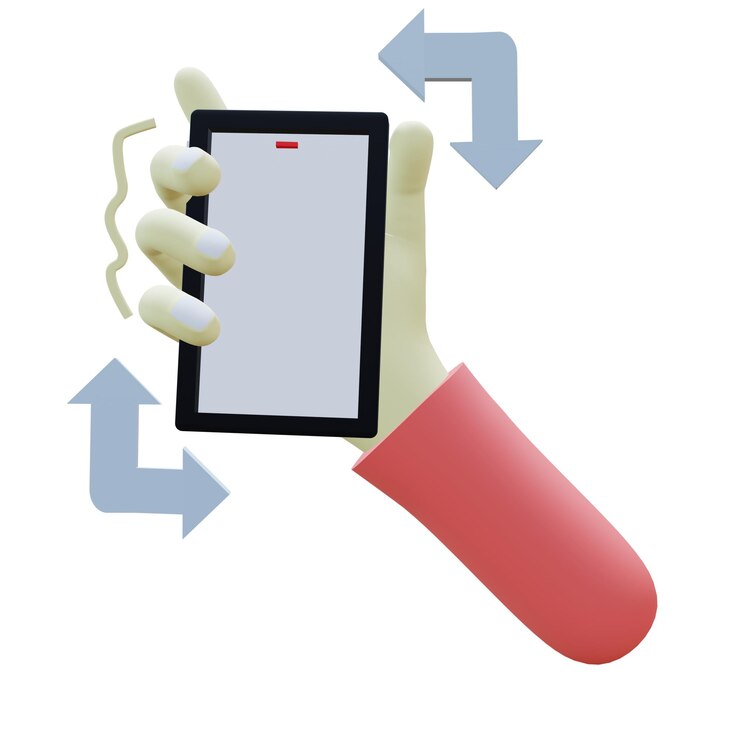 PSD 3d illustration of shake fingers gesture with transparent background