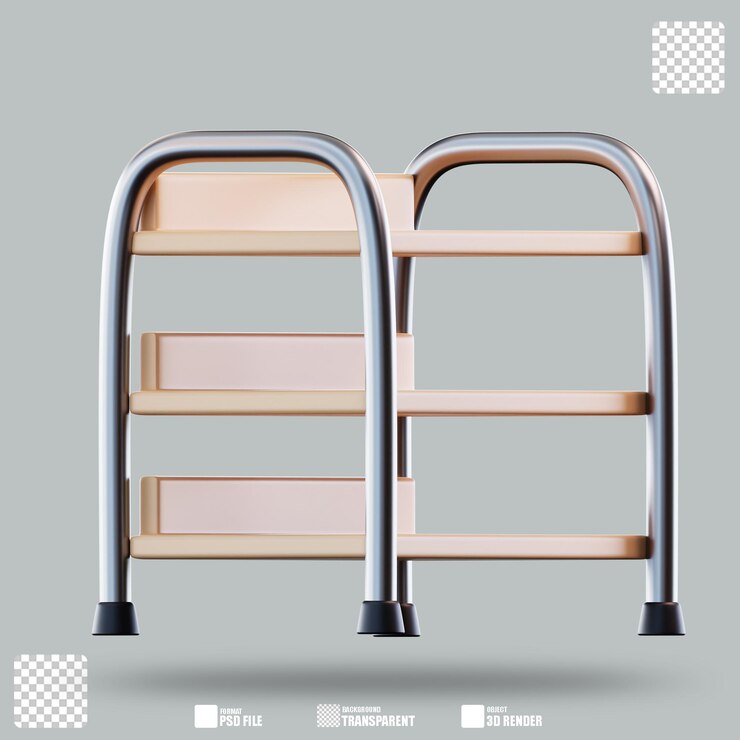 PSD 3d illustration shoe rack 3