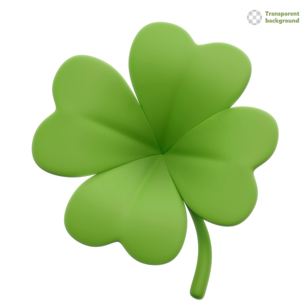 PSD 3d illustration st patrick's day leprechaun hat icon