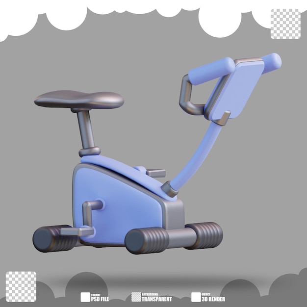 PSD 3d 그림 고정식 자전거 2