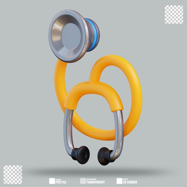 PSD 3d illustration stetoscope 2