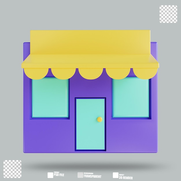 3d illustration store 3