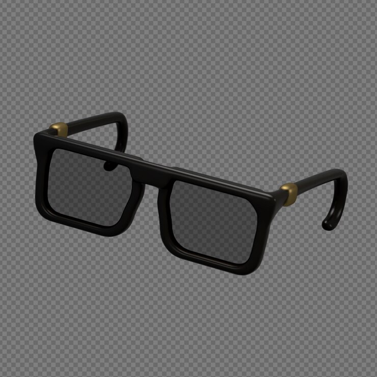 PSD 3d иллюстрация солнцезащитных очков с прозрачным фоном