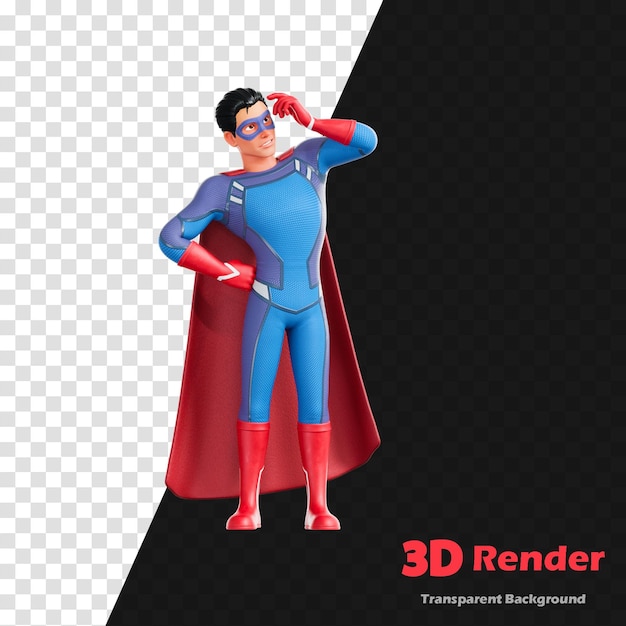 3Dイラスト スーパー3Dフィギュア ブルーキャップ