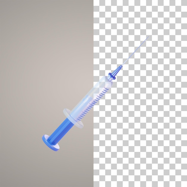 PSD 3d illustration syringe