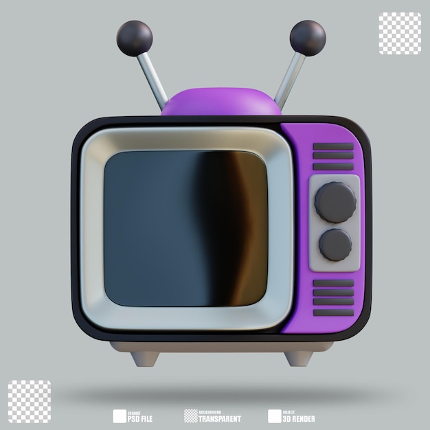 3d illustration television 2