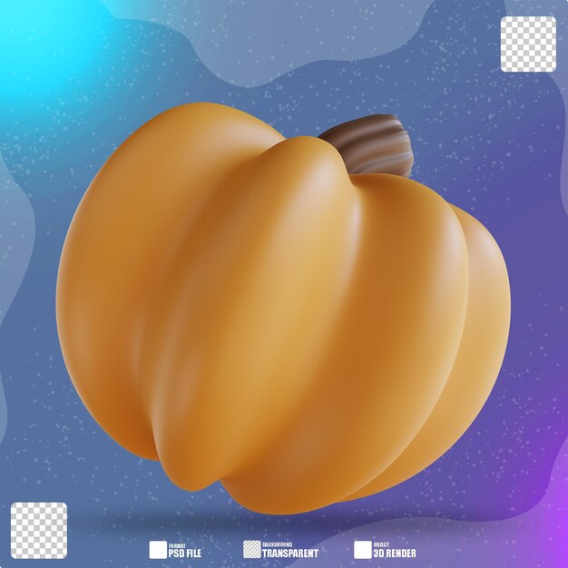 3d illustration thanksgiving pumpkin 3