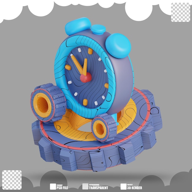 3d illustration of time management 2