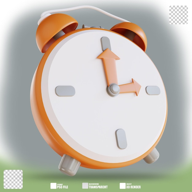 3d illustration time management business 3
