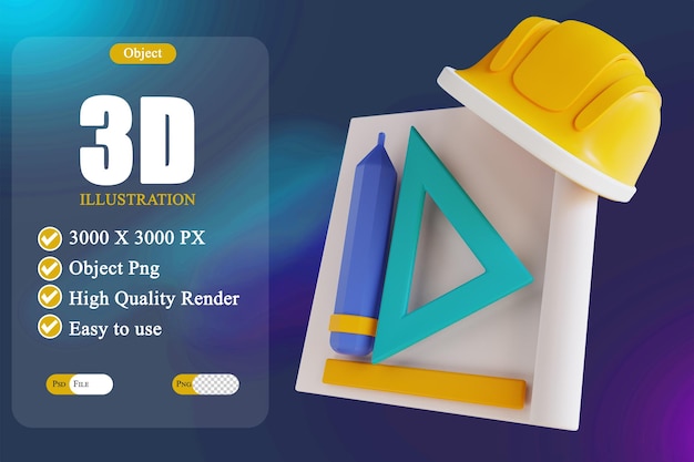 PSD 3d illustration tool architecture 5