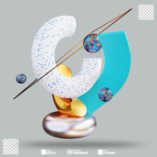 3Dイラスト トーラスアレンジ2