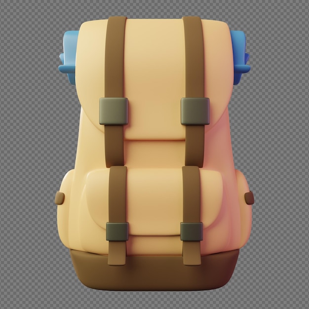 3d illustration of travel bag