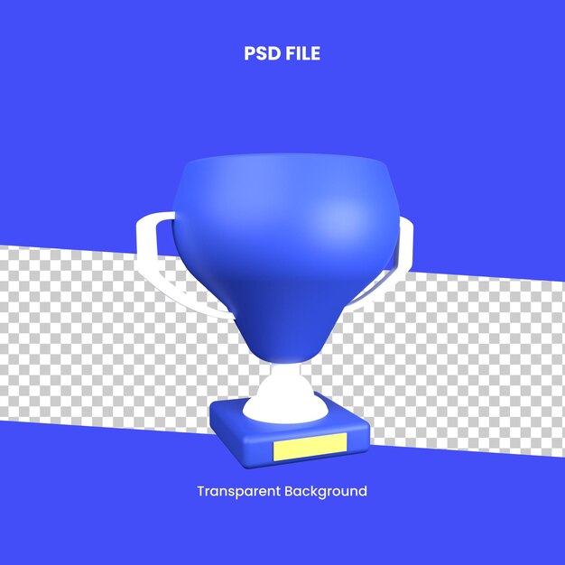 3d illustration trophy object