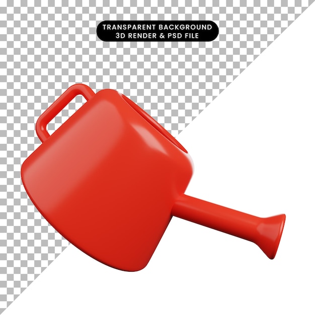 PSD 3d illustration of watering can
