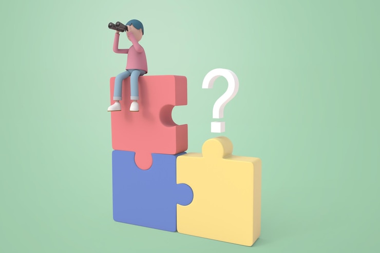 PSD 3d illustration of woman with light bulb as symbol of new creative idea