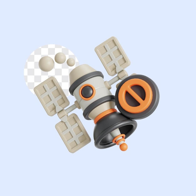 3d illustration of zero signal error state