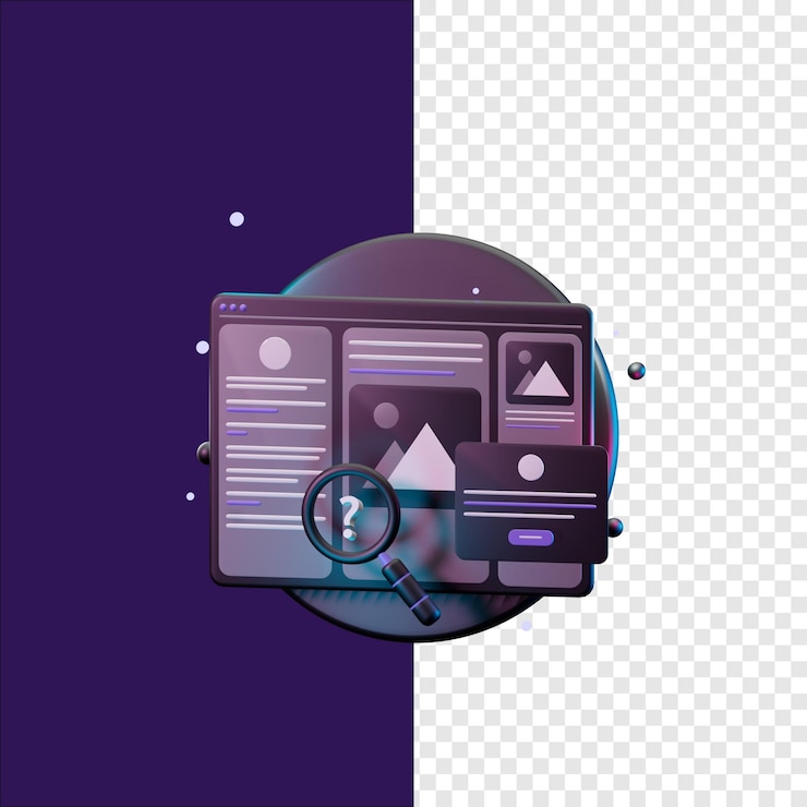 PSD 3d illustration