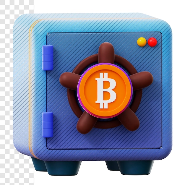 PSD 3d ilustracja bitcoin