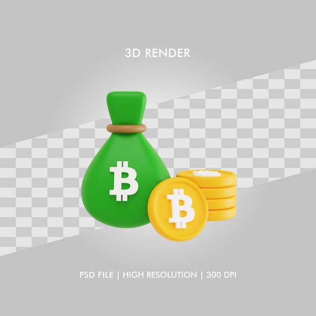 3d Ilustracja Finanse Bitcoin