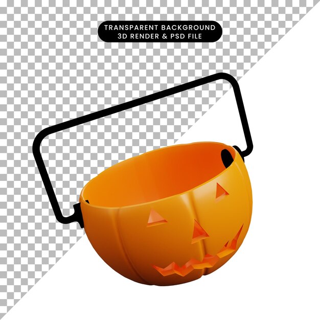 3d Ilustracja Halloweenowej Koncepcji Głowy Dyni