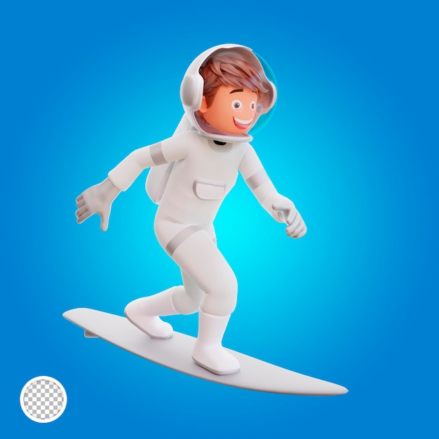 3d Ilustracja Kosmonauta Astronauta Lato