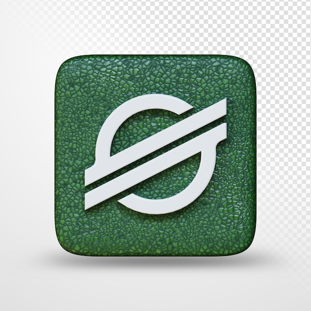 PSD 3d ilustracja logo symbolu kryptowalut