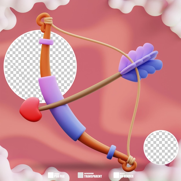 3d ilustracja miłości strzała 4
