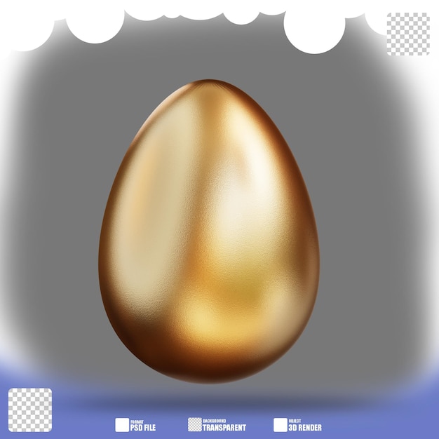 3D ilustracja streszczenie jajko koloru 2