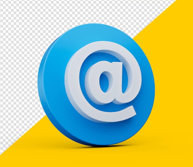3d ilustracja symbolu cytatu na białym tle symbolu e-mail