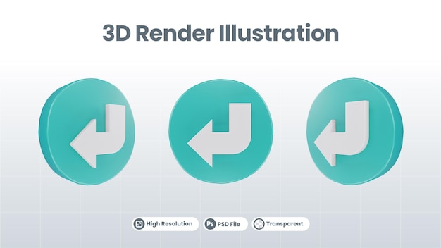 3D ilustracja znak drogowy lub ikona strzałki strzałki w prawo