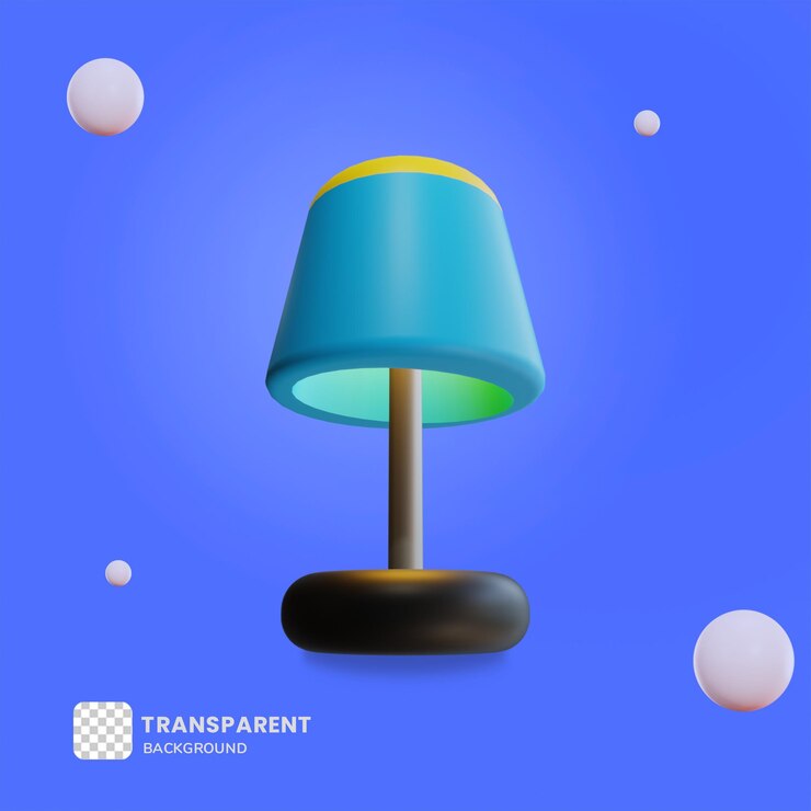 PSD 3d ilustration dim lights object
