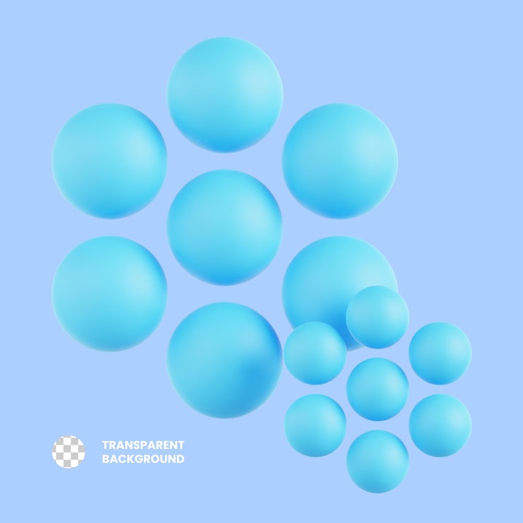 PSD 3d 일러스트레이션 눈